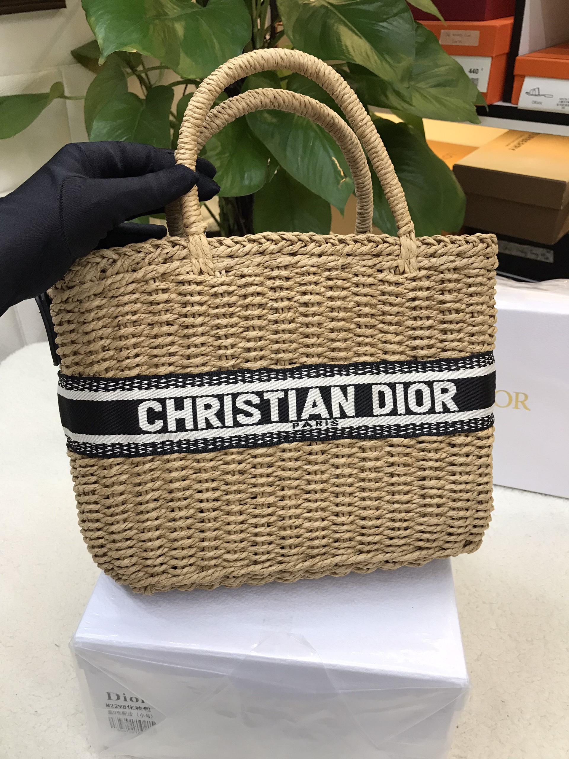 Túi Dior Hat Basket Bag Siêu Cấp Size 35cm Chưa Kèm Box