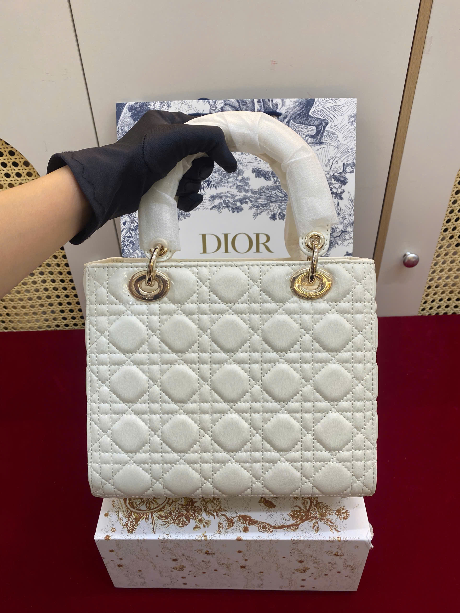 Túi Xách Medium Lady Dior Bag Super Size 24cm