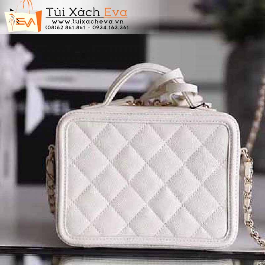 Túi Xách Chanel Vanity Bag Siêu Cấp Màu Trắng Đẹp.