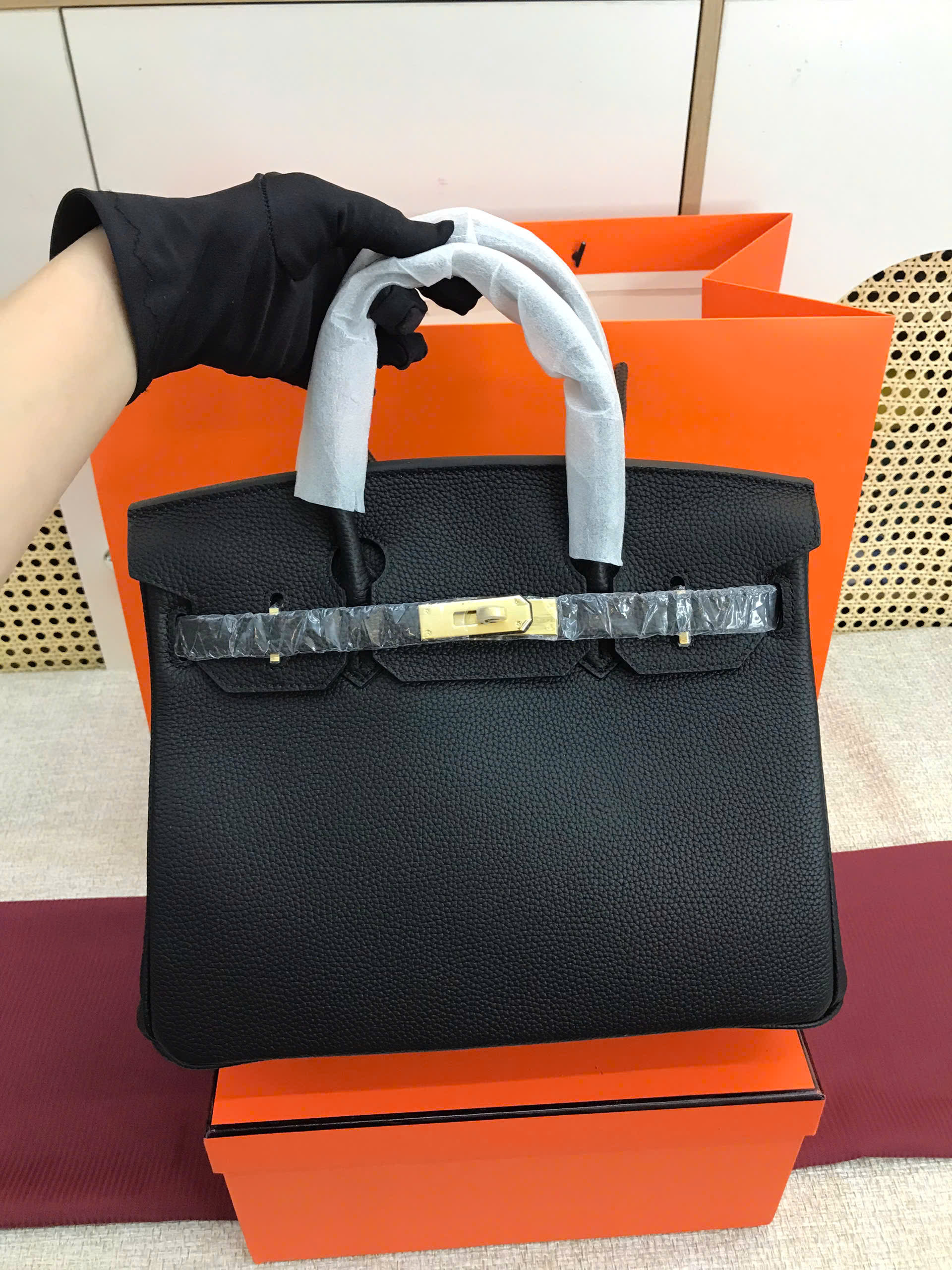 Túi Hermes Birkin Super Màu Đen Lót Đen Size 30cm
