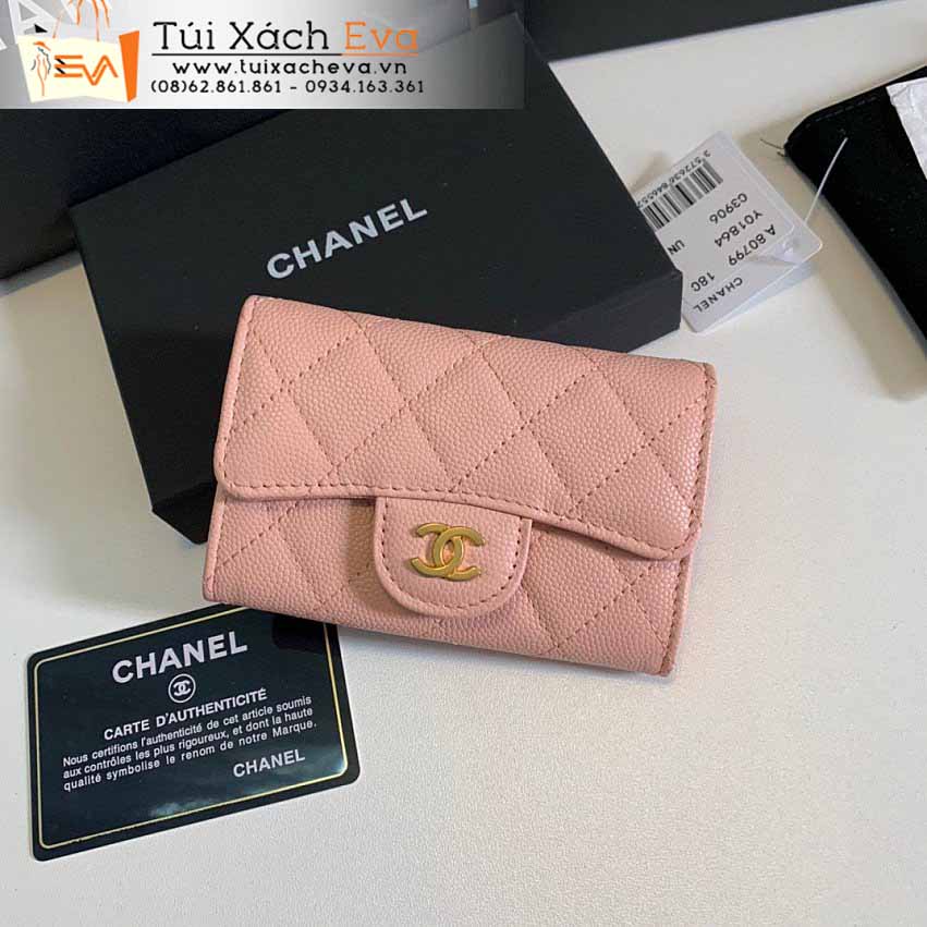 Ví Cầm Tay Chanel Wallet Bag SIêu Cấp Màu Cam Đẹp.
