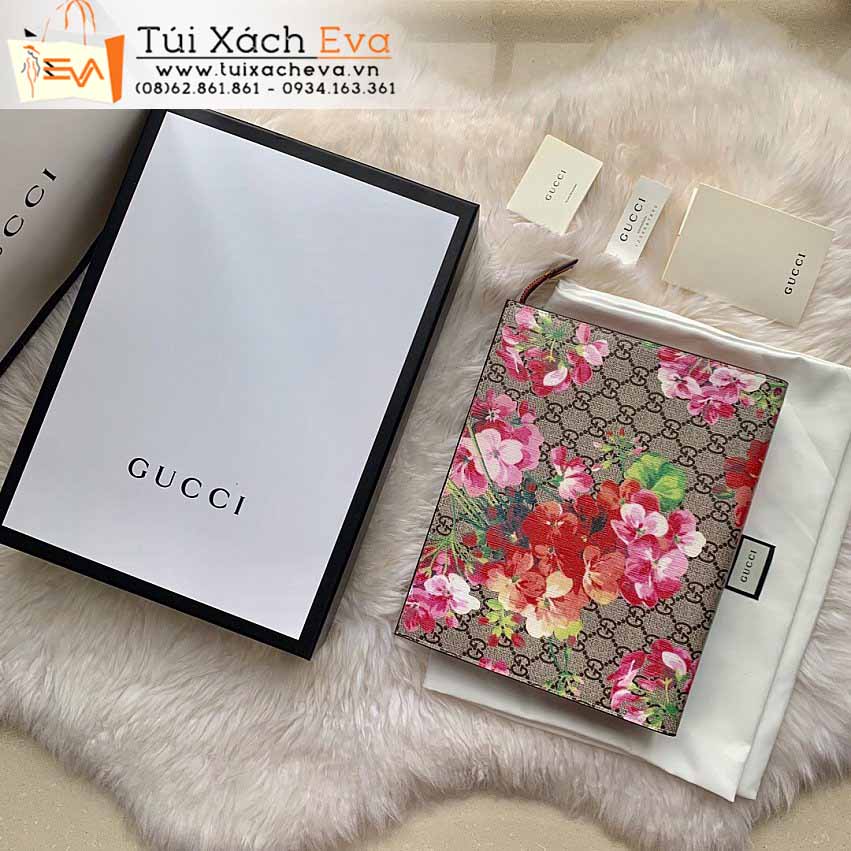 Ví Cầm Tay Gucci Blooms Bag Siêu Cấp Màu Xám Đẹp M430268.