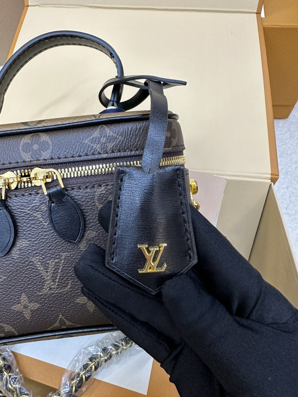 Túi Xách LV Vanity PM Super Màu Nâu Size 19cm M45165