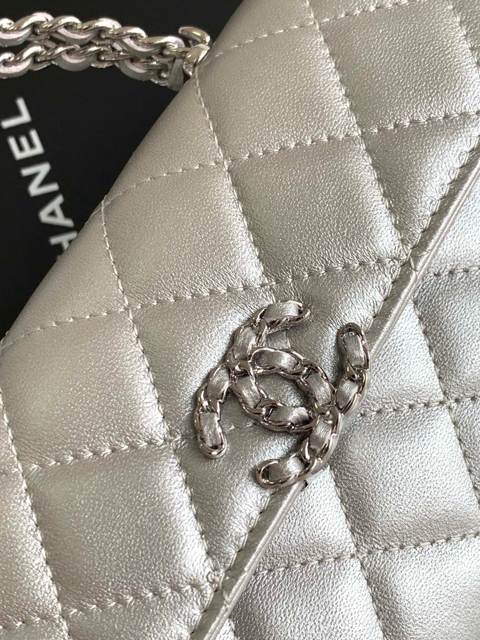 Túi Xách Chanel 23P Kelly Siêu Cấp Màu Bạc