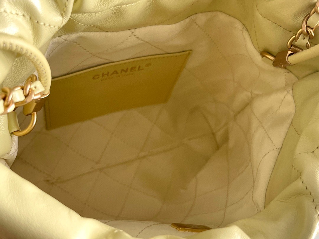 Túi Chanel Shiny Calfskin Gold Tone Metal %&&&%Light Yellow%&&&% Vip AS3980