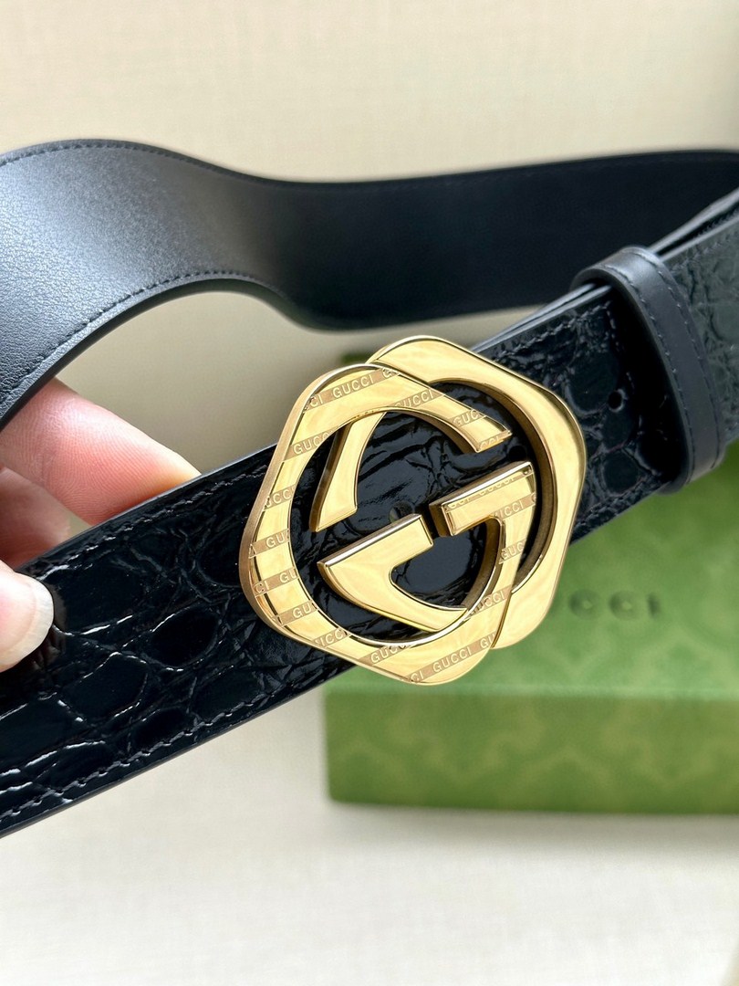 Thắt Lưng Gucci Double G Super Palladium Size 4.0cm