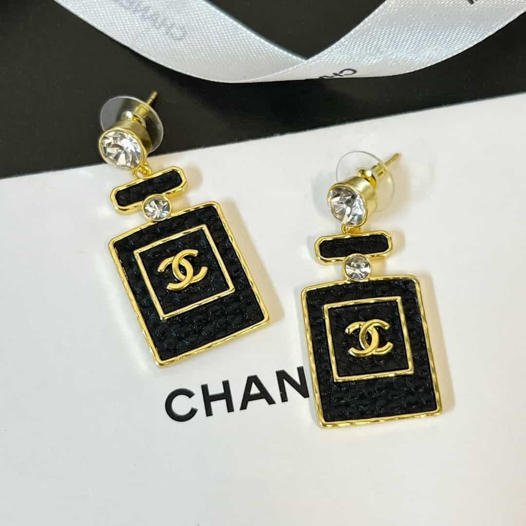 Bông Tai Chanel Chai Nước Hoa Siêu Cấp