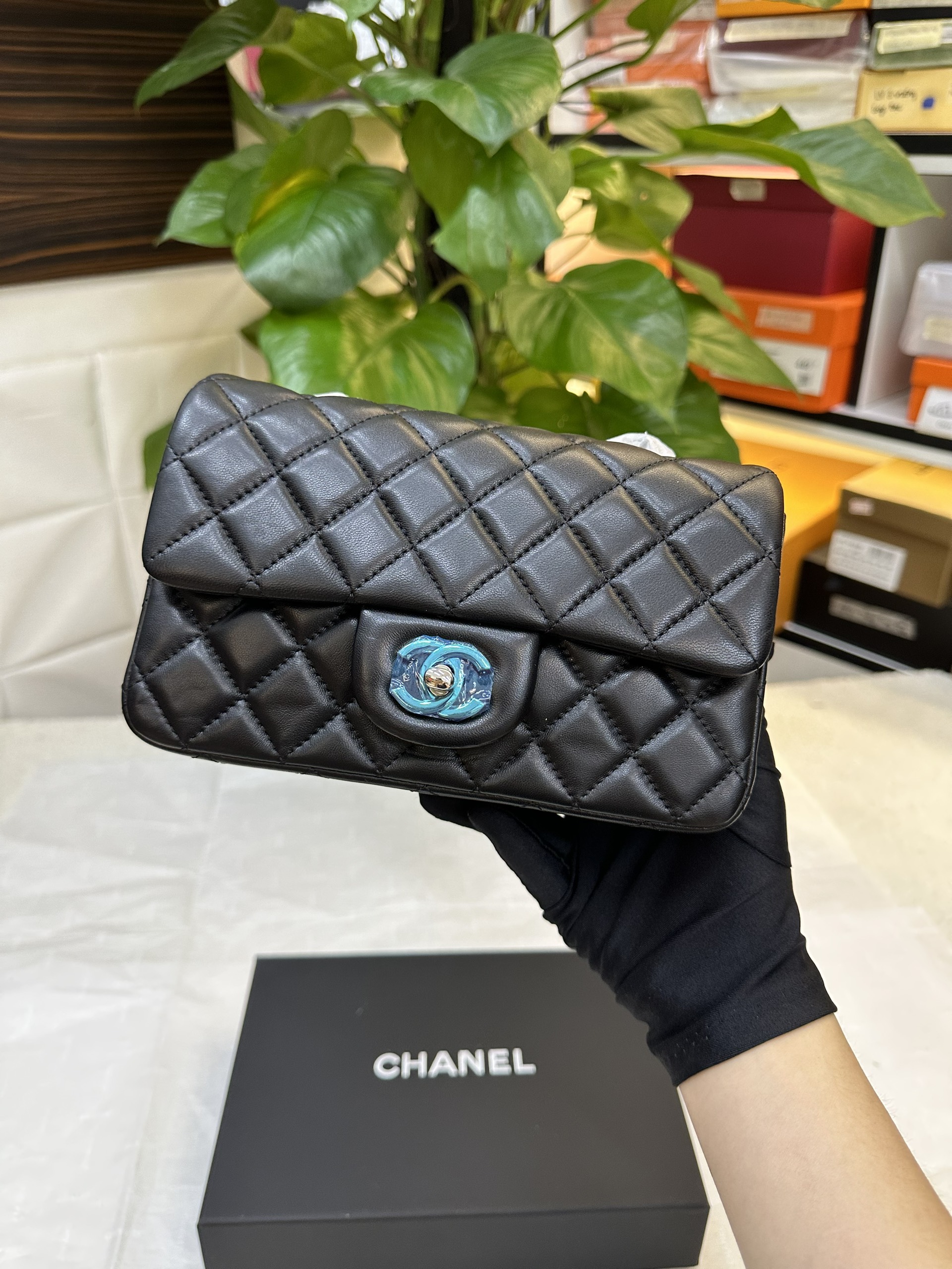 Túi Chanel Classic Flap Siêu Cấp Màu Đen Size 20cm