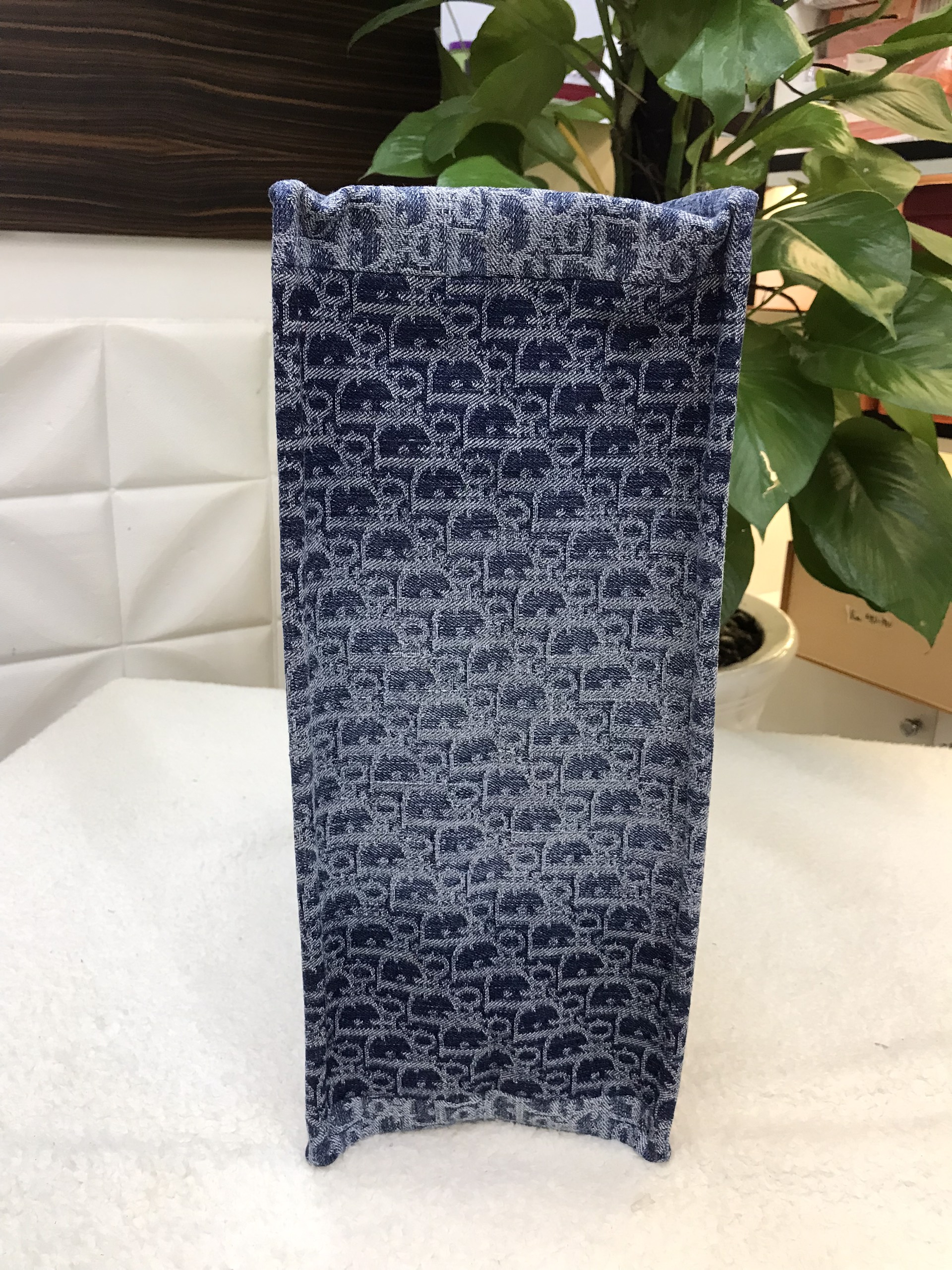 Túi Large Dior Book Tote Blue Denim Dior Oblique Jacquard Siêu Cấp SIze 42cm