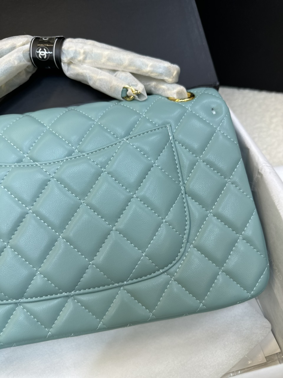 Túi Xách Chanel Classic Flap Xanh Mint Size 25cm