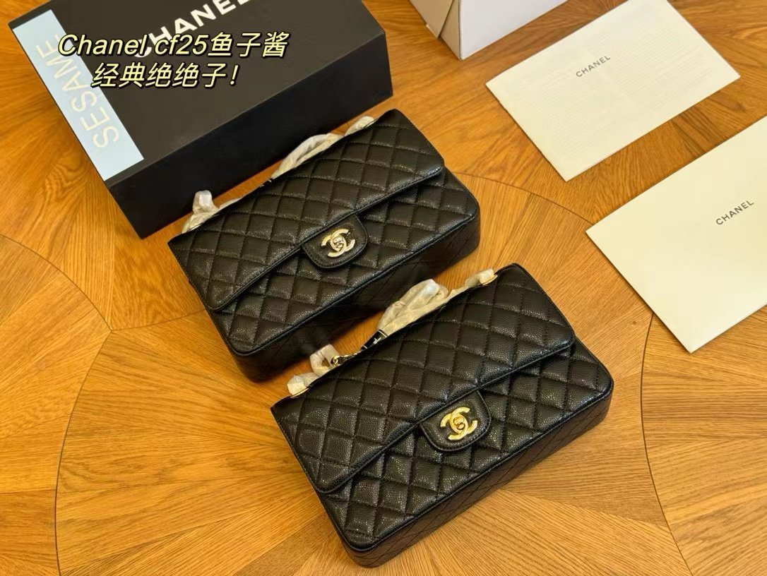 Tổng Hợp Bảng Màu Túi Chanel Classic Da Hạt Super Size 25cm Fullbox