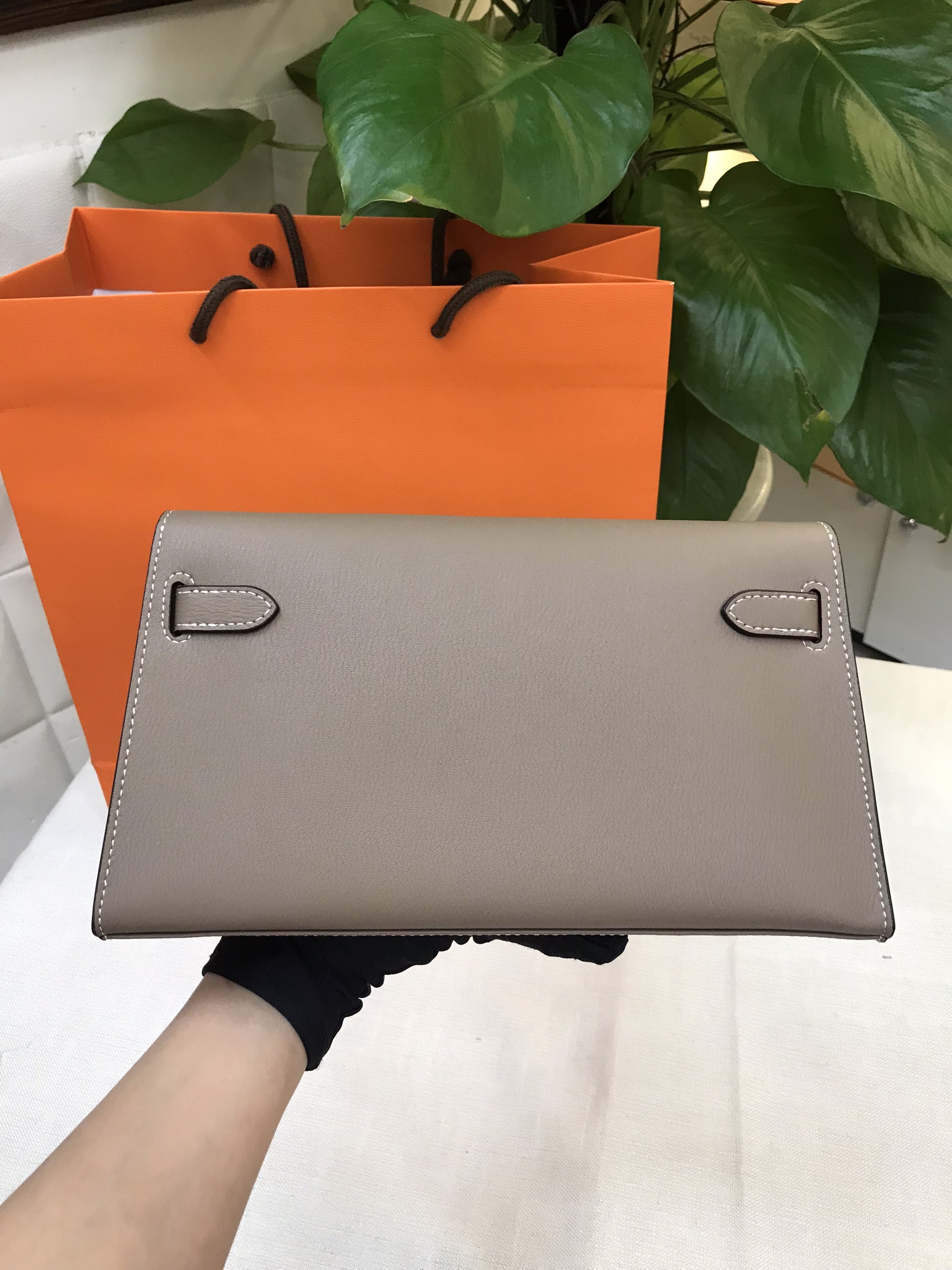 Túi Hermes Kelly Elan Bag Super Màu Xám Size 22cm