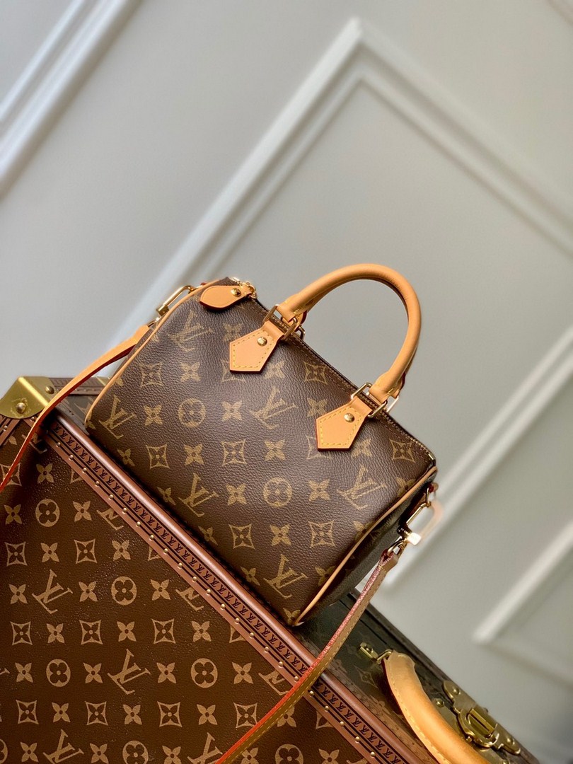 Túi Xách LV Speedy Bandoulière Vip Hoa Nâu Size 20 M81086