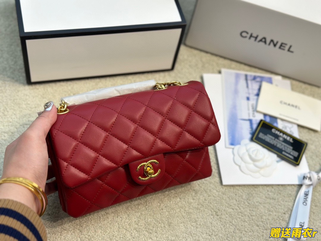 Tổng Hợp Túi Xách Chanel Lambskin & Gold-Tone Metal Beige Small Flap Bag 21cm