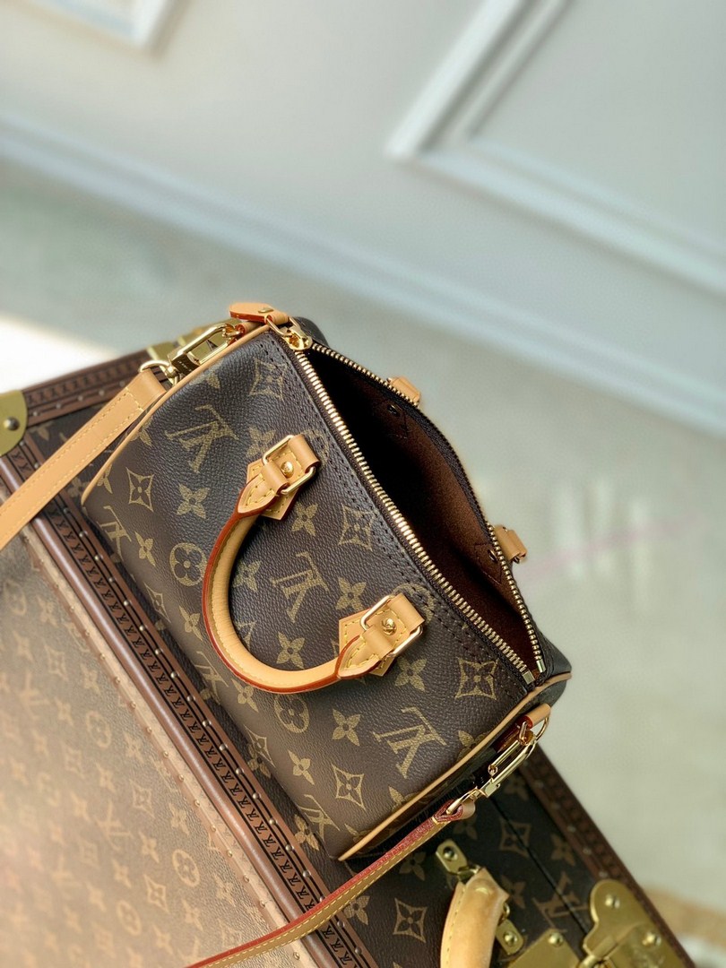 Túi Xách LV Speedy Bandoulière Vip Hoa Nâu Size 20 M81086