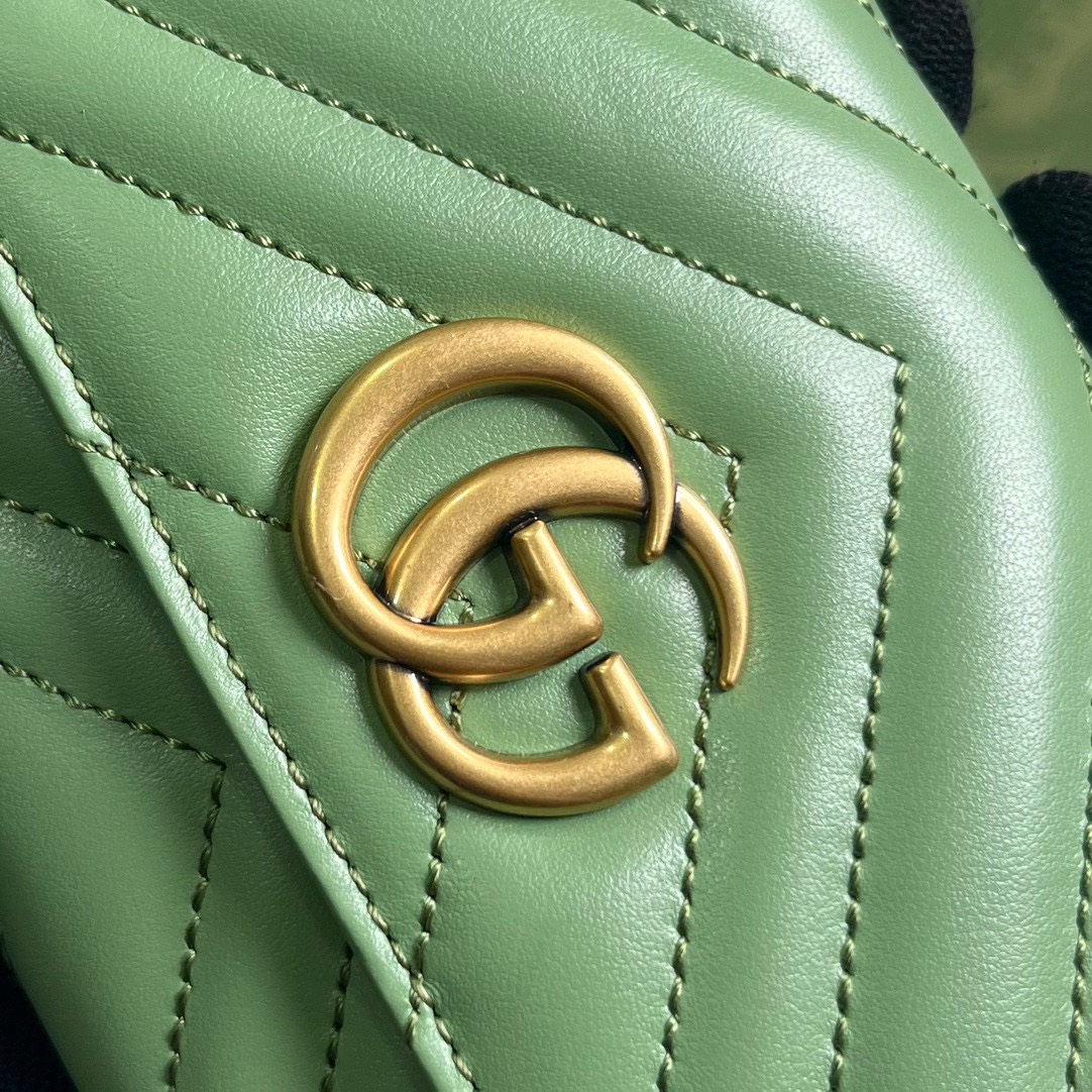 Ví Gucci Marmont Nắp Gập Siêu Cấp 443436 Màu Xanh