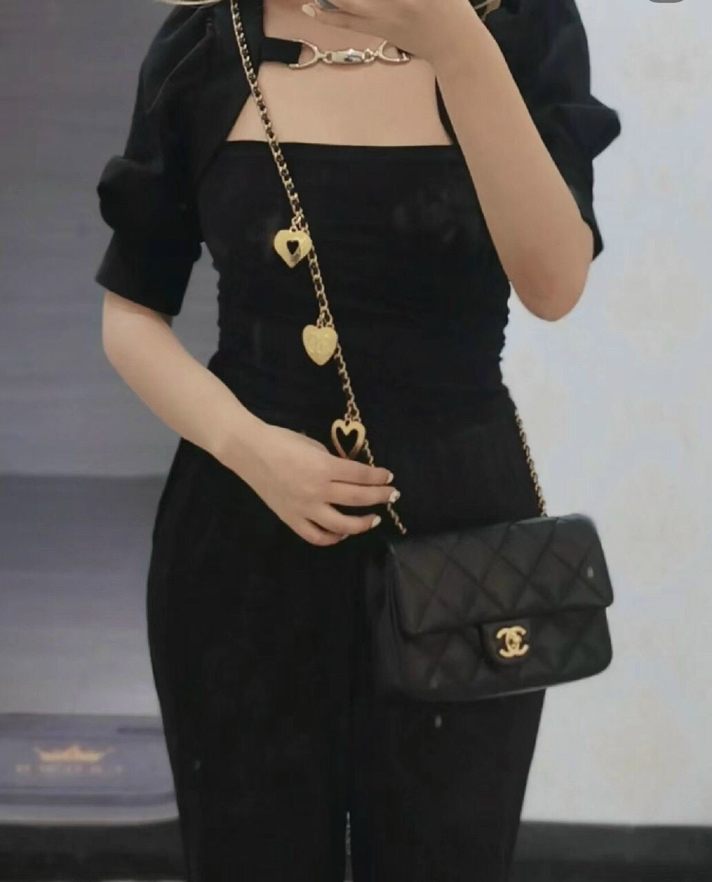 Túi Xách Chanel Super Heart Charms Mini Flap Bag Size 20cm