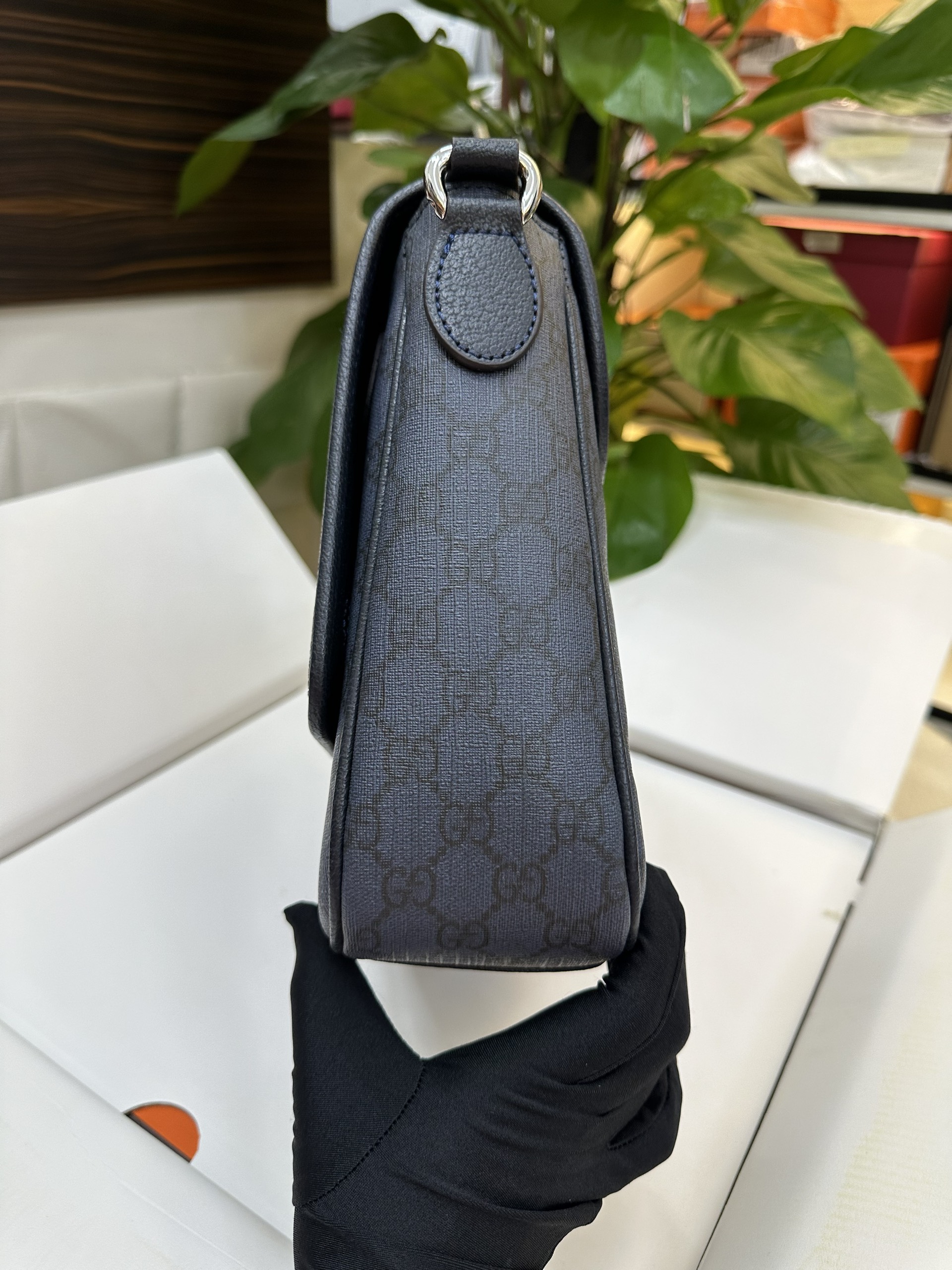 Túi Gucci Ophidia Medium Messenger Bag Super Màu Xanh Size 28cm Chưa Kèm Box