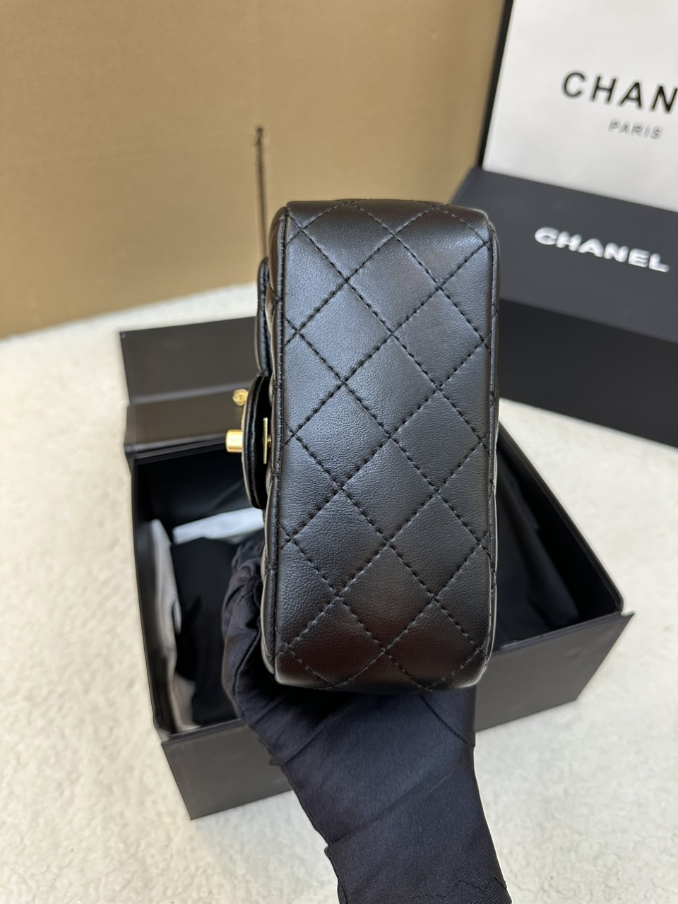 Túi Chanel Classic Flap Mini Màu Đen Size 18cm