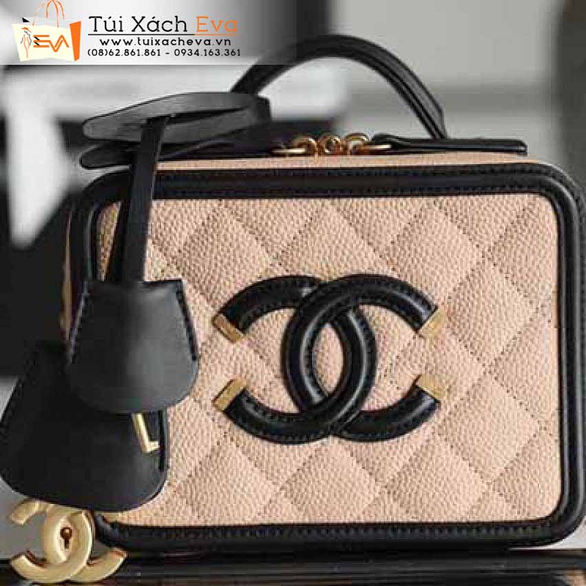 Túi Xách Chanel Vanity Bag Siêu Cấp Màu Cam Đẹp.