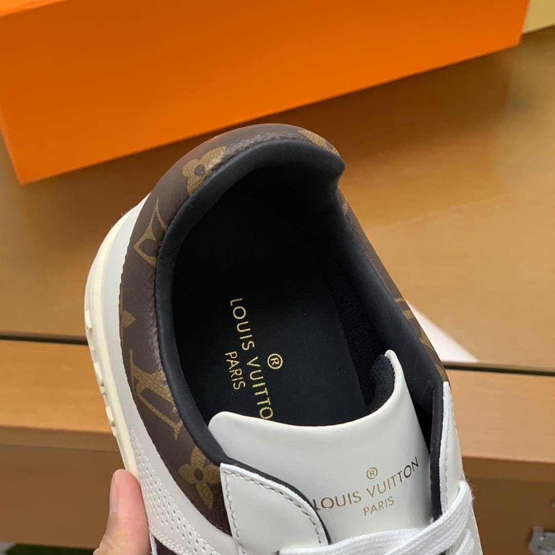 Giày  Louis Vuitton Sneaker Siêu Cấp Viền Nâu Size 38-44