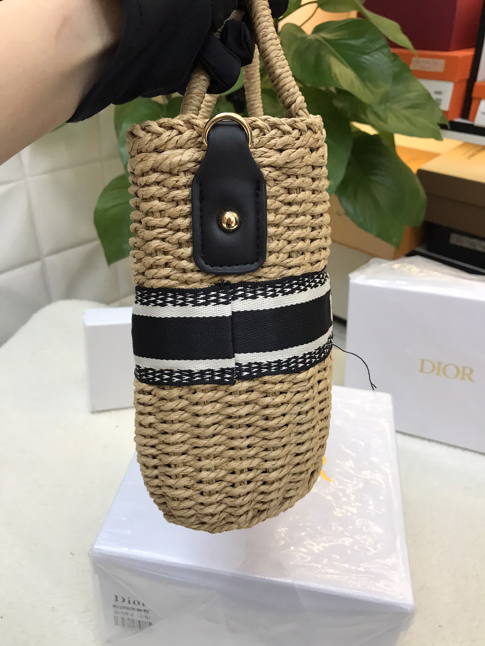 Túi Dior Hat Basket Bag Siêu Cấp Size 35cm Chưa Kèm Box