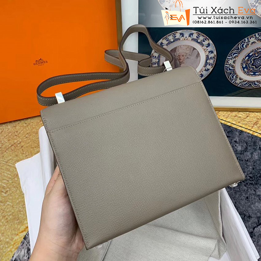 Túi Xách Hermes Stock Verrou Bag Siêu Cấp Màu Xám Đẹp M8.