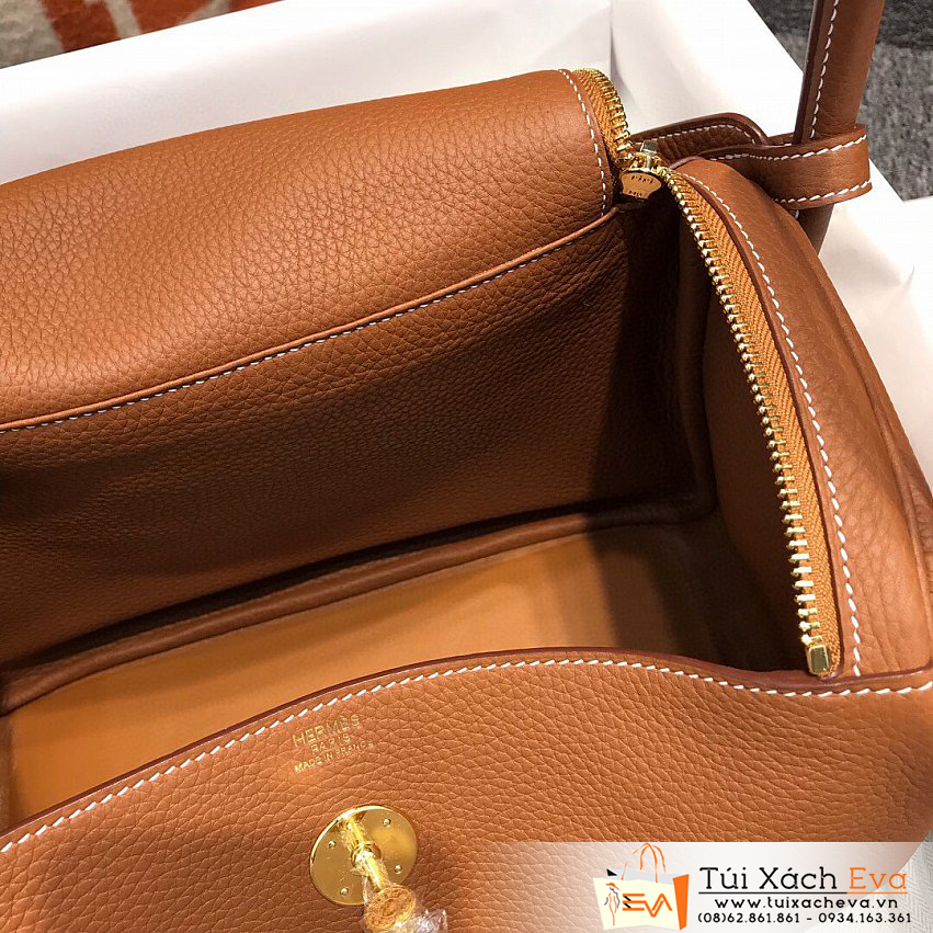 Túi Xách Hermes Lindy Bag Siêu Cấp Màu Nâu Đẹp Mck37.