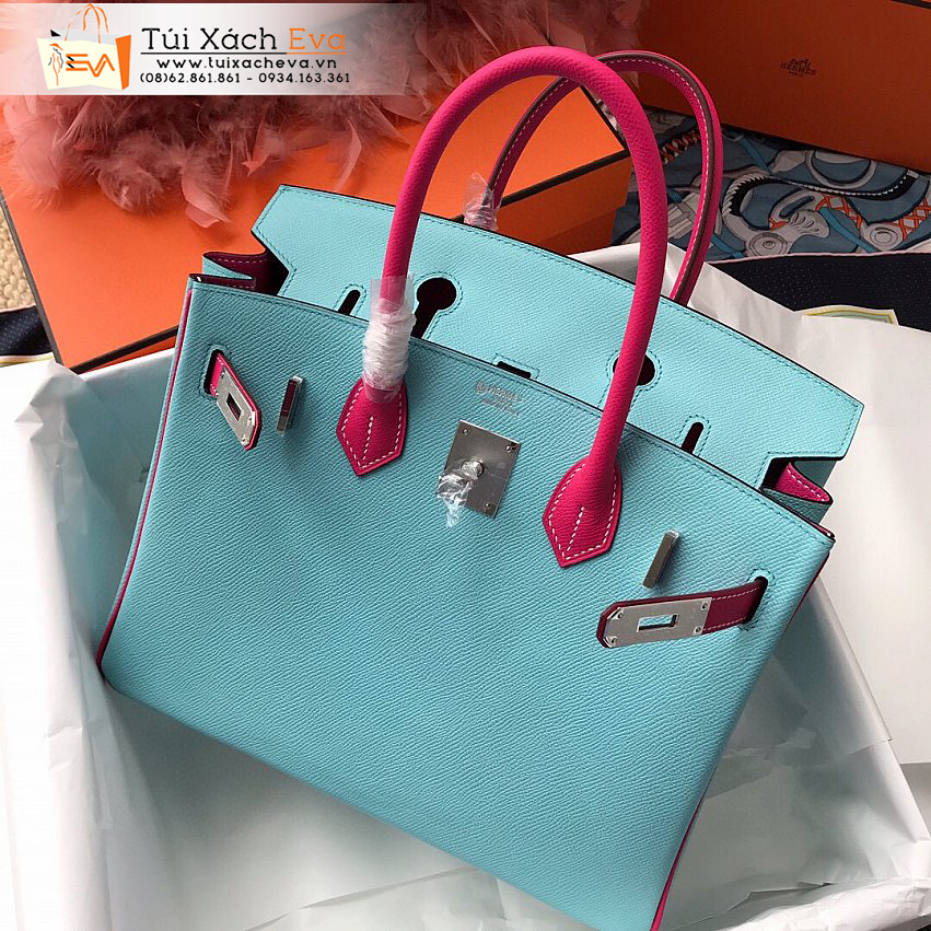 Túi Xách Hermes Birkin Bag Siêu Cấp Màu Xanh Đẹp.