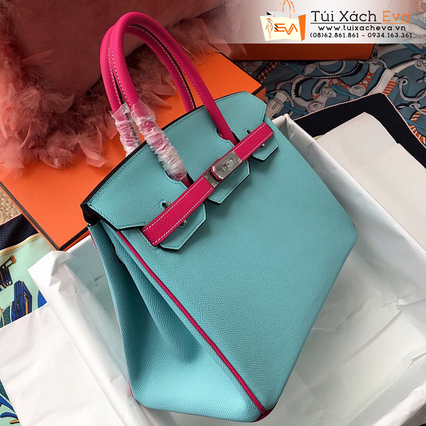 Túi Xách Hermes Birkin Bag Siêu Cấp Màu Xanh Đẹp.