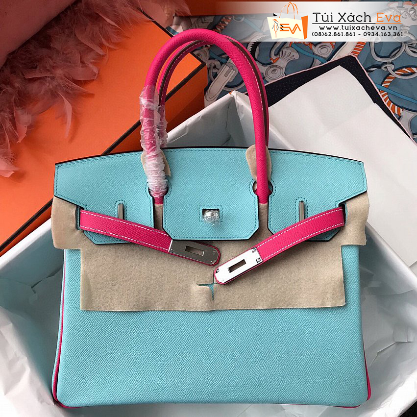 Túi Xách Hermes Birkin Bag Siêu Cấp Màu Xanh Đẹp.