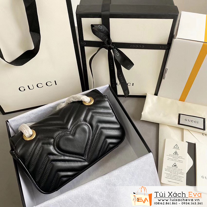 Túi Xách Gucci Marmont Bag Siêu Cấp Màu Đen Đẹp M22.