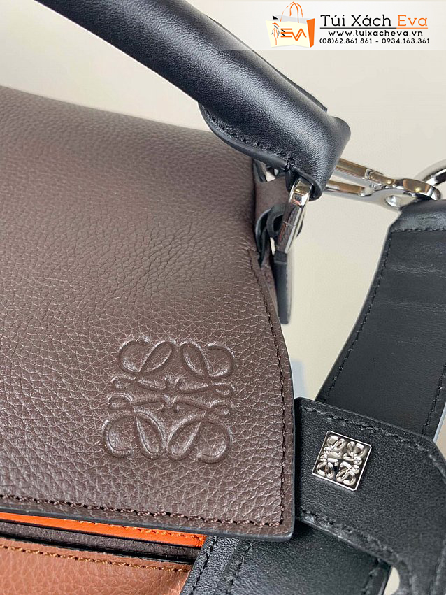 Túi Xách Loewe Puzzle Bag Siêu Cấp Màu Nâu Phối Cam Đẹp.