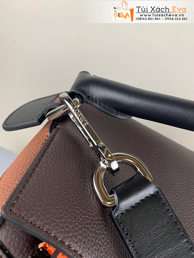 Túi Xách Loewe Puzzle Bag Siêu Cấp Màu Nâu Phối Cam Đẹp.