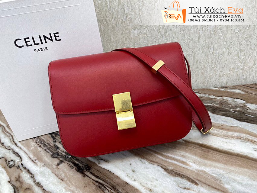 Túi Xách Celine Classic Bag Siêu Cấp Màu Đỏ Đẹp M88007.