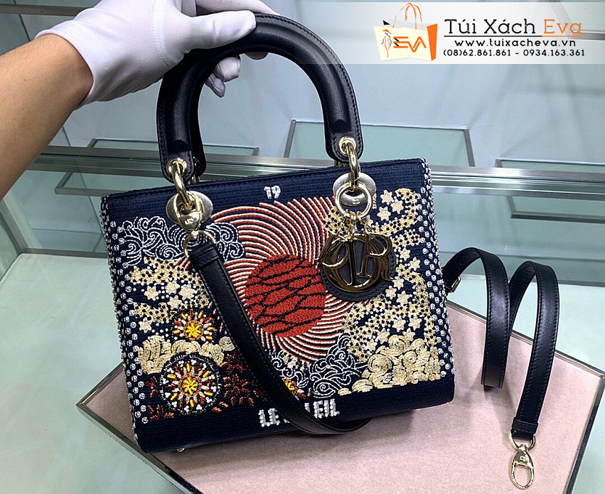 Túi Xách Dior Lady Bag Siêu Cấp Màu Đen Đẹp M0565.