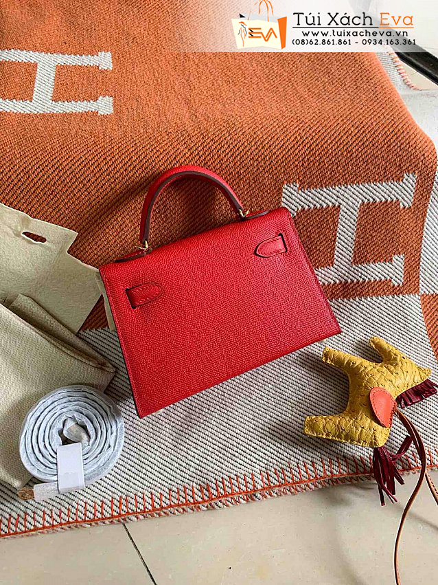 Túi Xách Hermes Epsom Bag Siêu Cấp Màu Đỏ Đẹp.