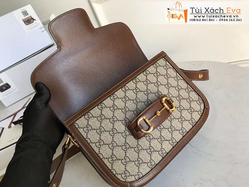 Túi Xách Gucci Horsebit Bag Siêu Cấp Màu Nâu Đẹp M602204.