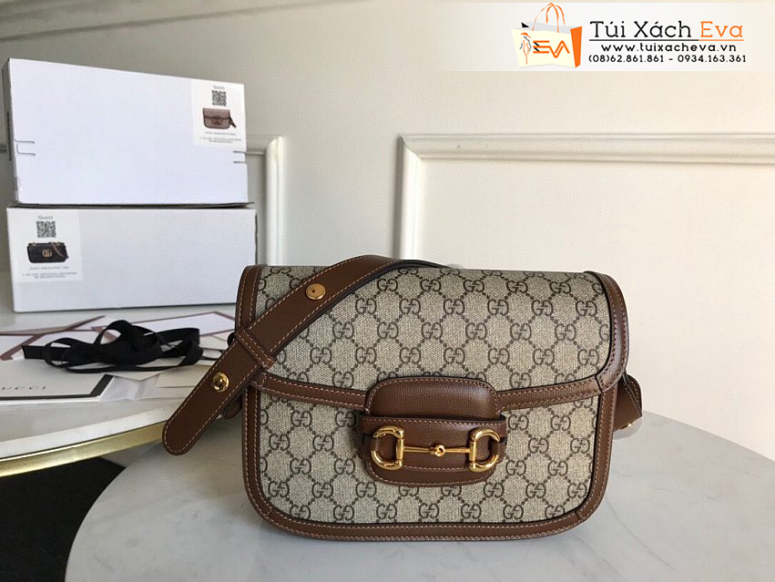 Túi Xách Gucci Horsebit Bag Siêu Cấp Màu Nâu Đẹp M602204.