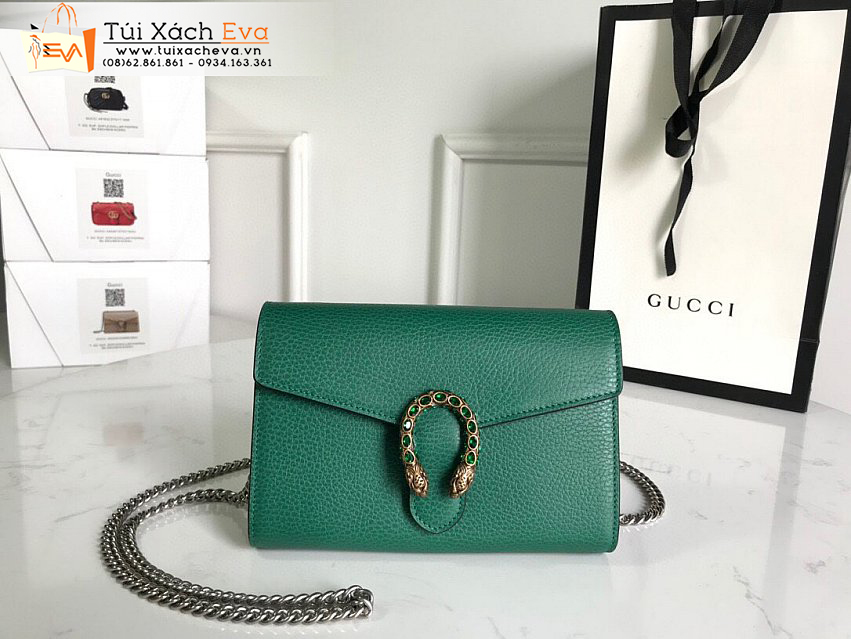 Túi Xách Gucci Bacchus Bag Siêu Cấp Màu Xanh Đẹp M401231.