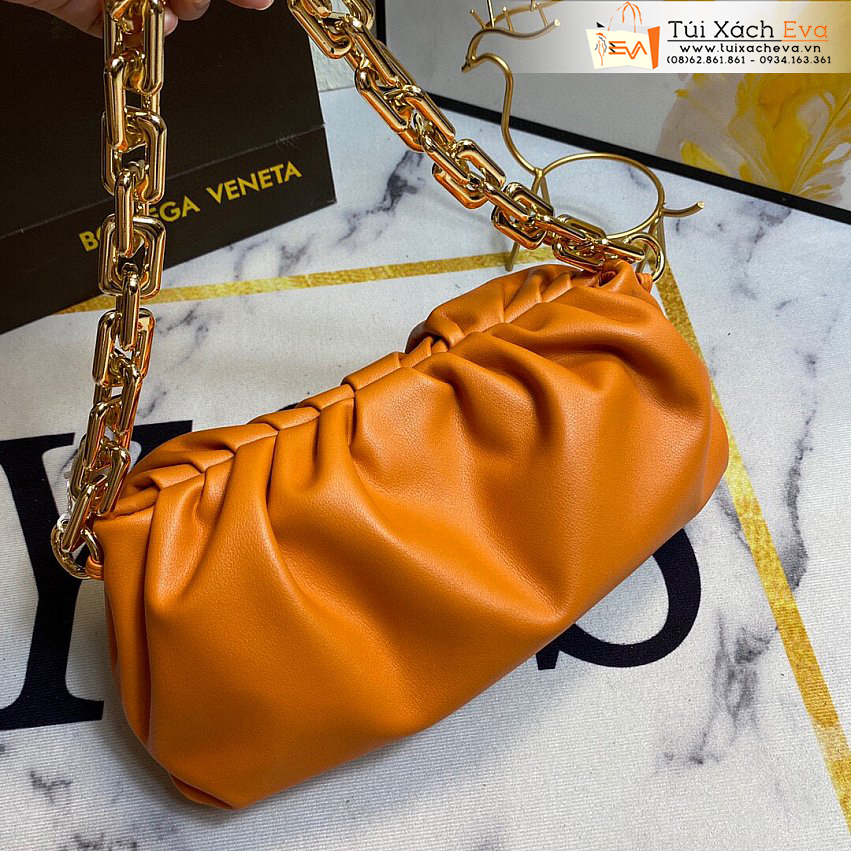 Túi Xách Bottega Veneta The Chain Pouch Bag Siêu Cấp Màu Cam Đẹp.