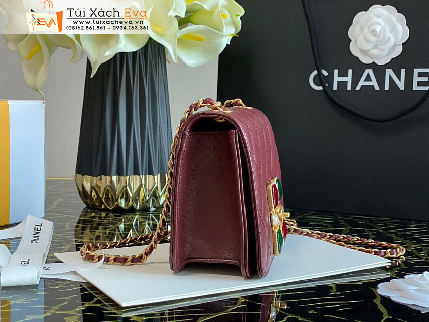 Túi Xách Chanel Leboy Bag Siêu Cấp Màu Đỏ Đẹp.