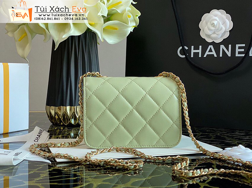 Túi Xách Chanel Leboy Bag Siêu Cấp Màu Xanh Lá Đẹp.