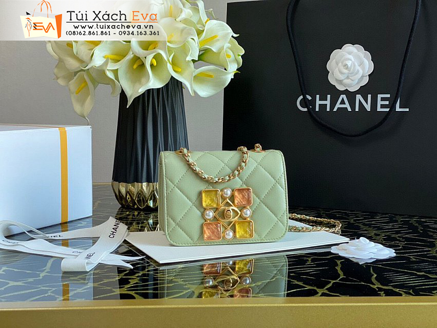 Túi Xách Chanel Leboy Bag Siêu Cấp Màu Xanh Lá Đẹp.