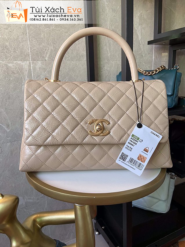 Túi Xách Chanel Bag Siêu Cấp Màu Kem Đẹp M92991.