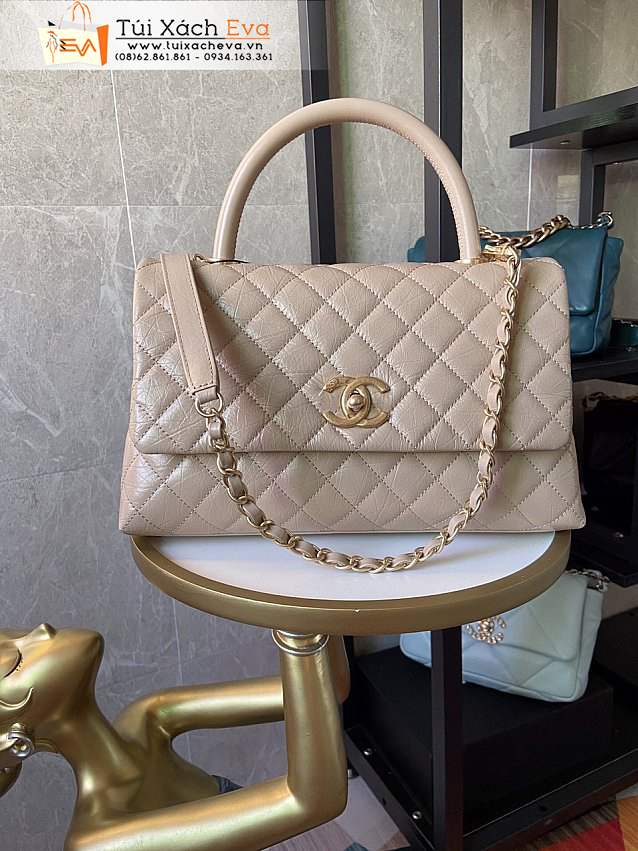 Túi Xách Chanel Bag Siêu Cấp Màu Kem Đẹp M92991.