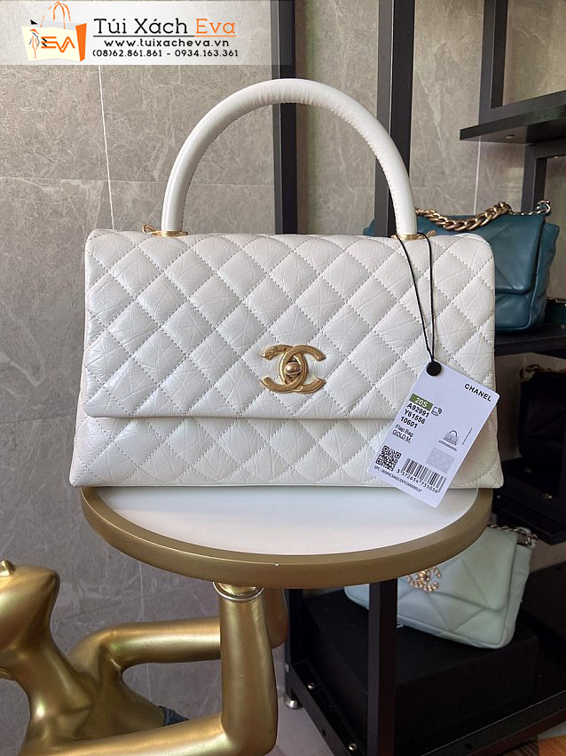 Túi Xách Chanel Bag Siêu Cấp Màu Trắng Đẹp M92991.