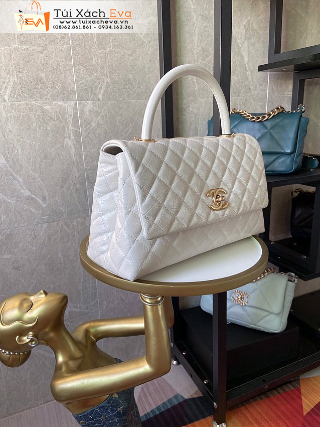 Túi Xách Chanel Bag Siêu Cấp Màu Trắng Đẹp M92991.