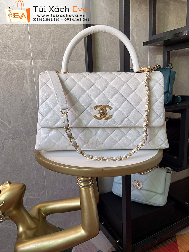 Túi Xách Chanel Bag Siêu Cấp Màu Trắng Đẹp M92991.