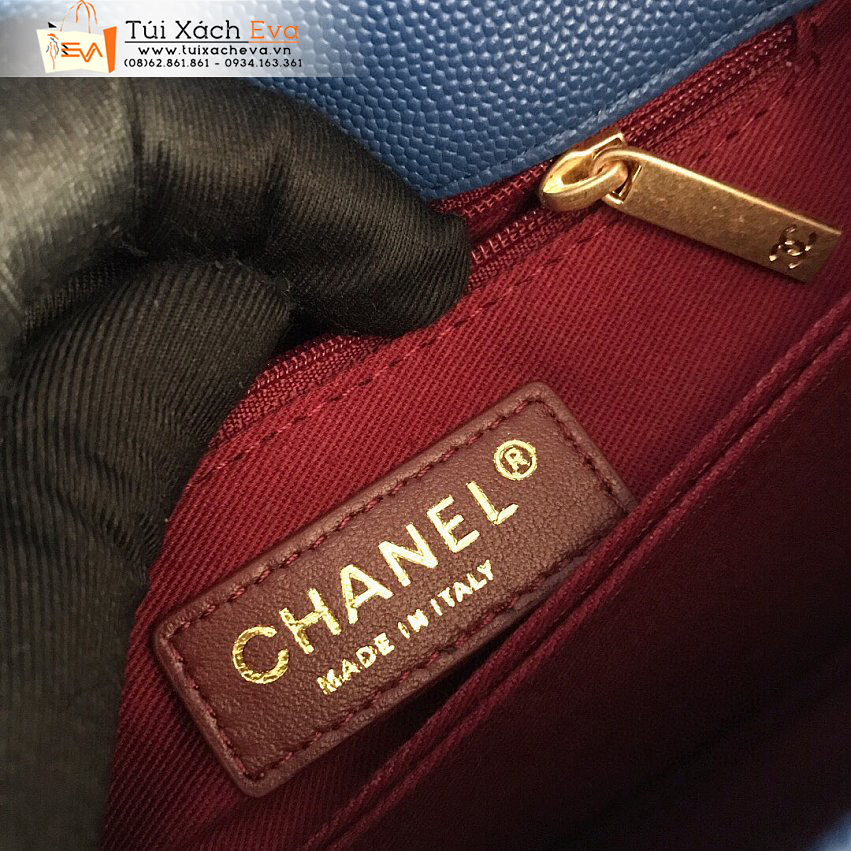 Túi Xách Chanel Coco Handle Bag Siêu Cấp Màu Xanh Đẹp.